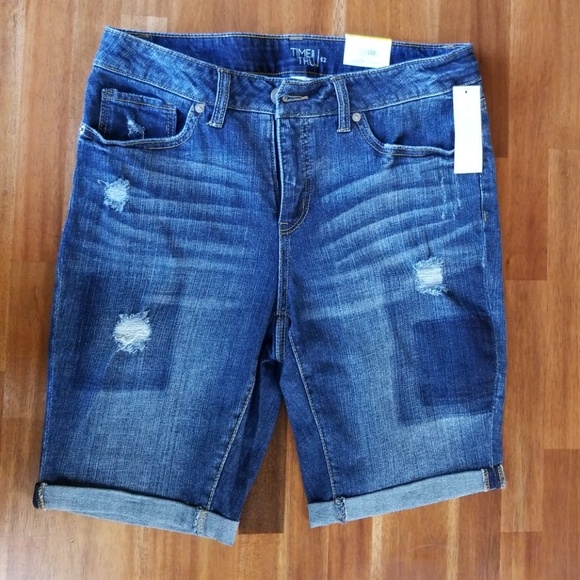 time and tru denim shorts
